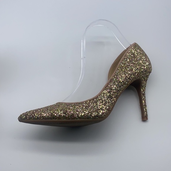 Jessica Simpson - Livvy Dusty Gold Glitter High Heels Size 8 - Picture 12 of 15